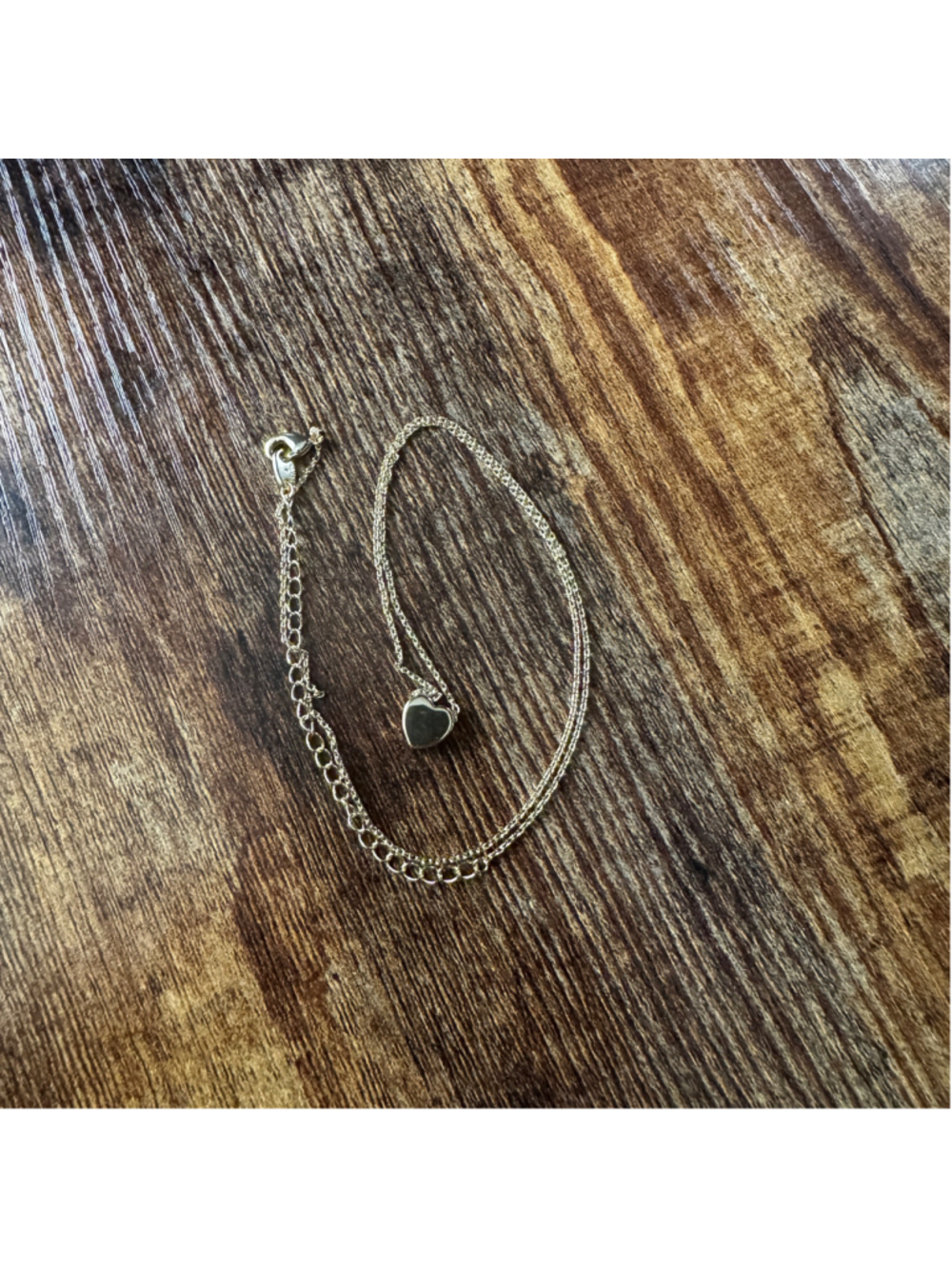 A New Day 14K Gold Plated Heart Slider Pendant Necklace | Minimalist Romantic